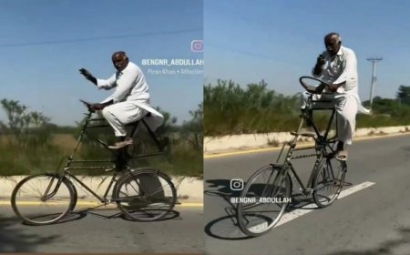 Viral News: चाचा ने साइकिल को बना दिया डबल डेकर साइकिल, देखने वाले हो गए हैरान