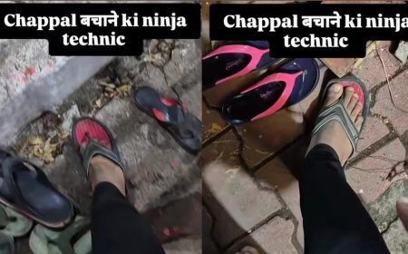 Viral News: शख्स को चप्पल चोरी होने का था डर, फिर निकाला नया तरीका...