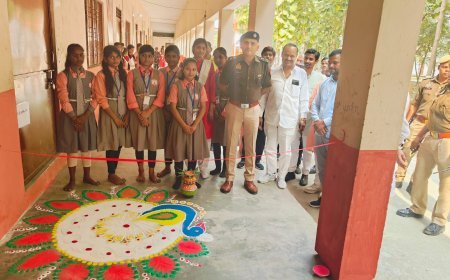 Hardoi News: रंगोली, प्रश्न मंच व वाद विवाद प्रतियोगिता का आयोजन, एसपी ने किया शुभारंभ