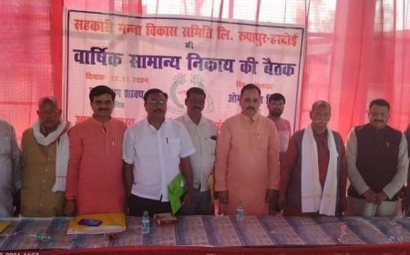 Hardoi News: सहकारी गन्ना विकास समिति की वार्षिक सामान्य निकाय की बैठक- वित्तीय वर्ष 2024-25 के खर्च के अनुमोदन पर विचार किया गया।