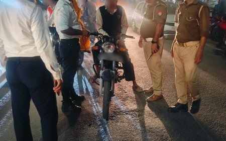 Hardoi News: 435 वाहनों के चालान कर 554500 रू. का जुर्माना किया गया