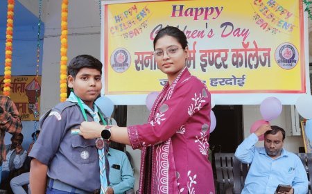 Hardoi News: बाल दिवस पर विभिन्न खेल प्रतियोगिताओं का आयोजन, पंडित नेहरू की जीवन के बारे में बताया