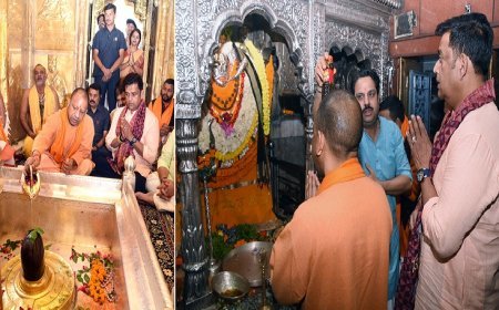 Varanasi News: सतुआ बाबा की पुण्यतिथि पर आश्रम पहुंचे सीएम, बाबा विश्वनाथ व कालभैरव मंदिर में दर्शन-पूजन। 
