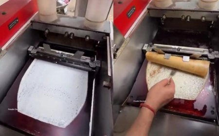 Viral News: डोसा बनाने की लो भाई आ गई मशीन, आनंद महिंद्रा ने वीडियो किया शेयर।