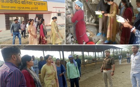 Hardoi News: सीडीओ सौम्या गुरूरानी ने विभिन्न योजनाओं व स्थलों का निरीक्षण किया, दो को कारण बताओ नोटिस।