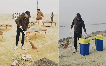 Hardoi News: क्राइम की सफाई के साथ अब गंगा तट की सफाई, एसपी के नेतृत्व में संकल्प लिया। 