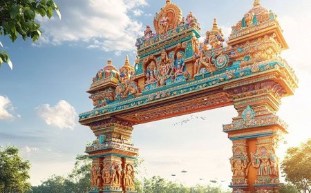 Ayodhya News: अयोध्या में बन रहे छ: विशाल प्रवेश द्वार, रामनगरी पहुंचते ही त्रेतायुग का अहसास कराएंगे।