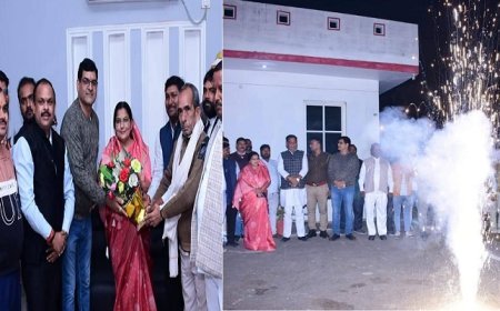 Hardoi News: उच्च शिक्षा राज्य मंत्री रजनी तिवारी ने महाराष्ट्र व उत्तर प्रदेश में जीत पर विजय उत्सव मनाया।