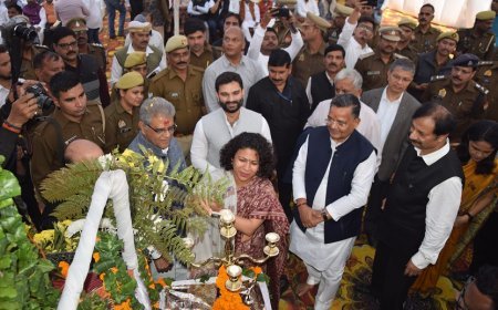 लखनऊ से दुधवा हवाई सेवा संग लखीमपुर महोत्सव-24 का आगाज, मंत्री ने दुधवा में तराई की मिट्टी का उत्सव, लखीमपुर महोत्सव-24 का किया शुभारंभ।