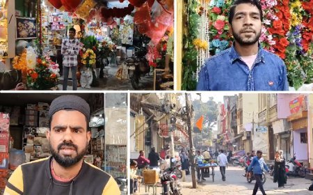 Sambhal News: सम्भल हिंसा के बाद पटरी पर लौटती जिंदगी, सम्भल में खुले बाजार भीड़भाड़ नहीं। 