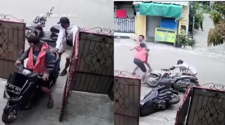 Viral News: स्कूटी से चोरी करने पहुंचे थे चोर, हुआ कुछ ऐसा स्कूटी छोड़कर भागना पड़ा, देखें मजेदार वीडियो।