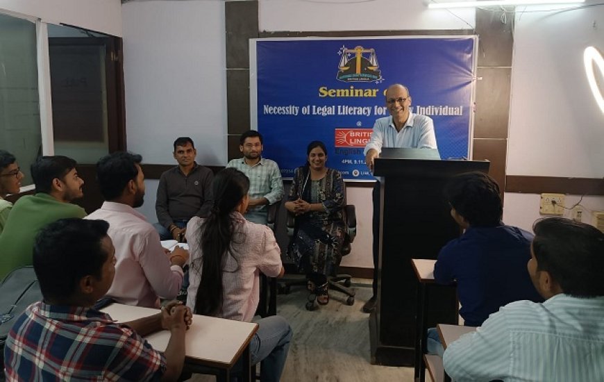 New Delhi: Noted author Dr Birbal Jha goes to bat for necessity of legal literacy for every individual