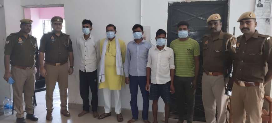 Hardoi News: प्रधानी की पार्टीबंदी में रंजीशन लूट की झूठी घटना रची, पुलिस ने 5 को गिरफ्तार किया