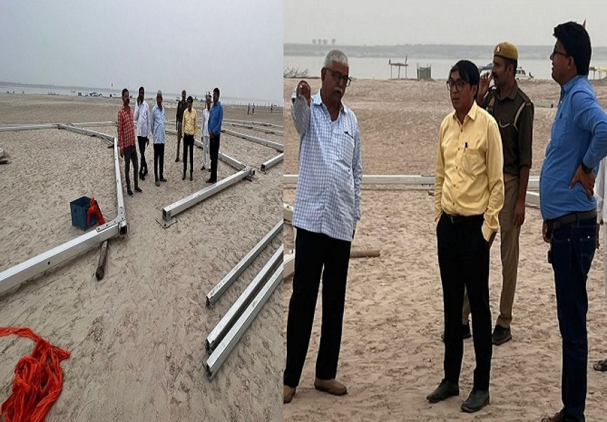 Ballia News: मुख्य राजस्व अधिकारी ने पंडाल गांव के कार्यों का निरीक्षण कर शीघ्र पूर्ण कराने के दिए निर्देश। 