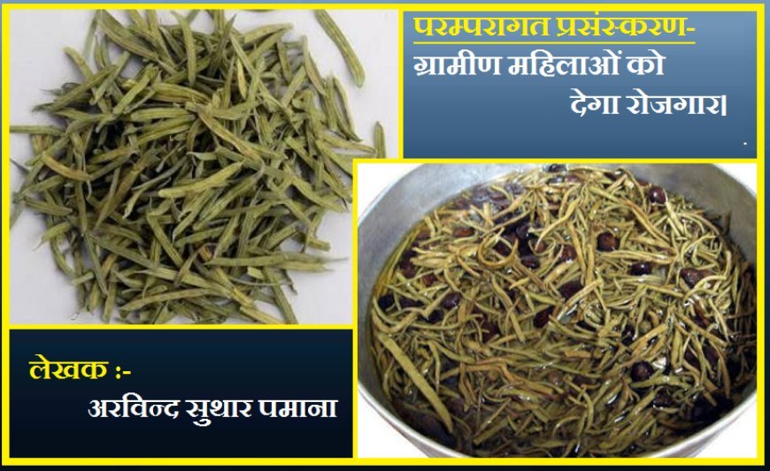 परम्परागत प्रसंस्करण- ग्रामीण महिलाओं को देगा रोजगार। 