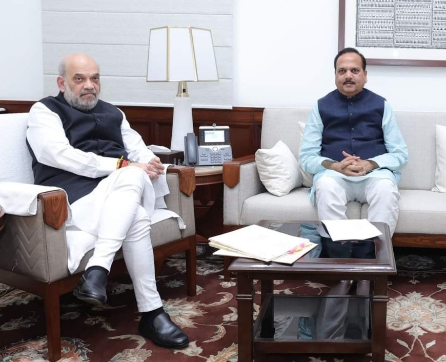 गृह मंत्री अमित शाह से मिले विधायक माधवेन्द्र प्रताप सिंह रानू, विकासशील मुद्दों पर की बात