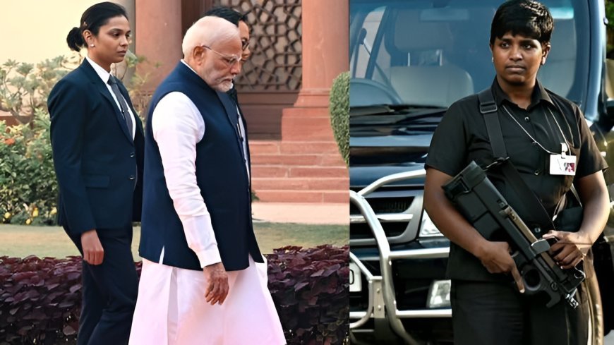 पहली बार पीएम मोदी के सुरक्षा घेरे में दिखी महिला? वायरल हो रही SPG कमांडो की ये धाकड़ तस्वीर