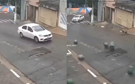 Viral News: शख्स स्पीड से चला रहा था कार तभी हुआ कुछ ऐसा, स्पीड में ही भागना पड़ा पीछे, देखें वीडियो।