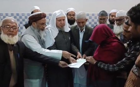 सम्भल हिंसा: जमीयत उलेमा ए हिंद ने डीडीए के रूप में पीड़ितों को सौंपी रकम।