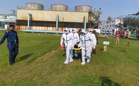 Hardoi News: डीसीएम चीनी मिल हरियावां सी0बी0आर0एन0 इमरजेंसी मॉक अभ्यास हुआ संपन्न।