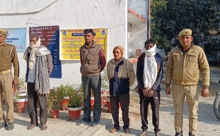Hardoi News: मझिला पुलिस ने 4 वारंटियों को किया गिरफ्तार। 