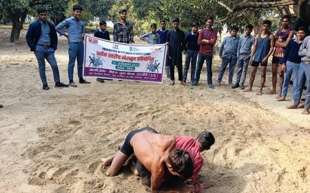 Hardoi News: Promotion of fit india fitness clubs - ब्लॉक स्तरीय खेलकूद प्रतियोगिता। 