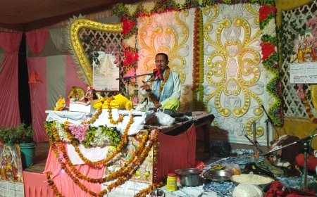 हरदोई: समुद्र मंथन व वामन अवतार की कथा सुनाई, सभी को मंत्रमुग्ध किया