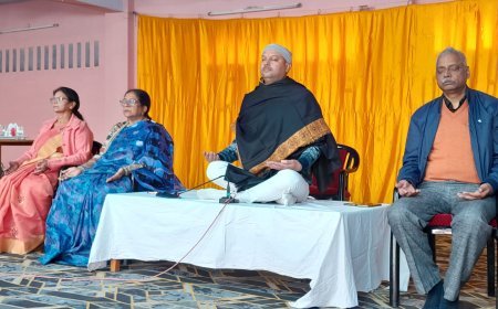 हरदोई: अंतर्राष्ट्रीय ध्यान दिवस पर बच्चों व शिक्षकों को ध्यान कराया