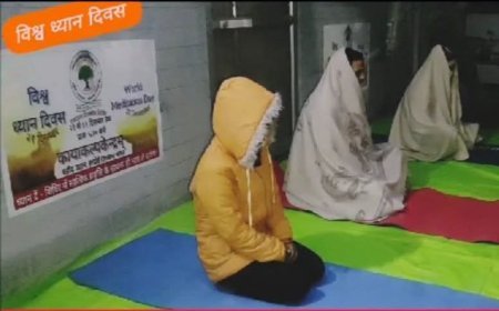 हरदोई: विश्व ध्यान दिवस पर कायाकल्पकेन्द्रम् में प्रारम्भ हुआ एकादश दिवसीय ध्यान शिविर