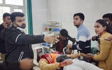 Bijnor News: कार बाइक की टक्कर में पति- पत्नी की मौत।