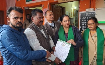 Bijnor News: किसान मजदूर संग़ठन का धरना प्रदर्शन।