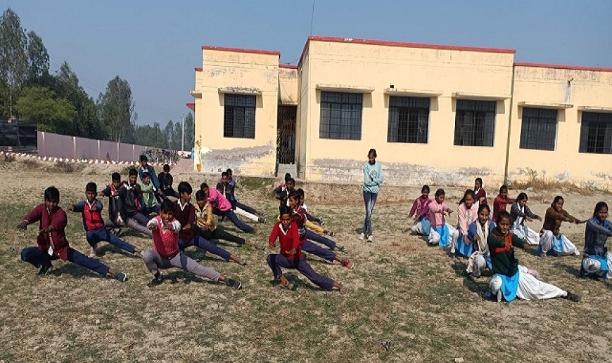 Hardoi News: छात्र-छात्राओं को फिट इण्डिया के तहत किया जागरूक।