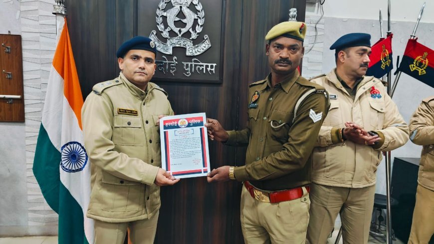हरदोई: बेहतर पुलिसिंग करने वाले 43 पुलिसकर्मियों को मिला सम्मान, एसपी ने सराहा