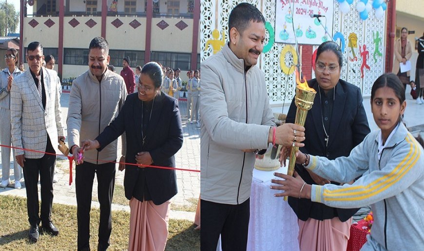 Uttarakhand News: सेंट मैरी सीनियर सेकेंडरी स्कूल में खेल महोत्सव का आयोजन किया।