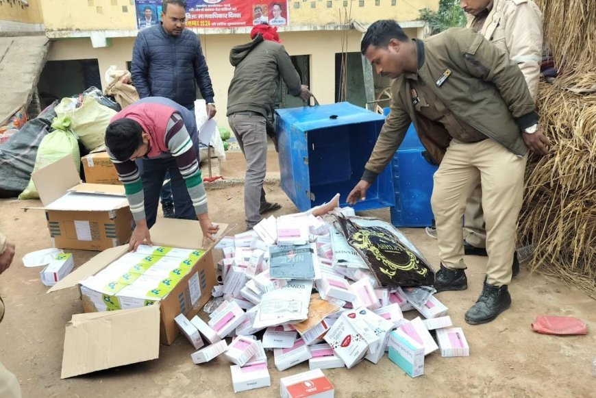 हरदोई: पुलिस ने बरामद किया चोरी गए सामान का जखीरा, आरोपियों की तलाश जारी