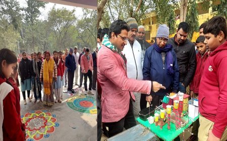 Hardoi News: नववर्ष के उपलक्ष्य में गणित विज्ञान प्रदर्शनी का किया गया आयोजन। 