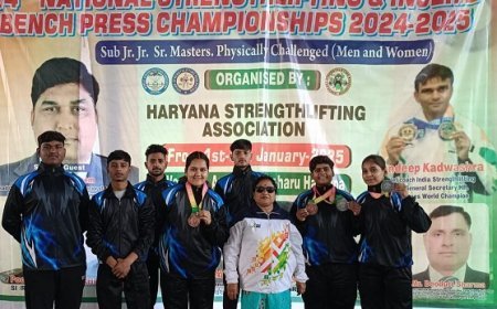 Hardoi News: हरदोई की कोच पूनम तिवारी के नेतृत्व में हरियाणा प्रेस चैंपियनशिप मेँ यूपी ने किया शानदार प्रदर्शन, जीते कई पदक। 