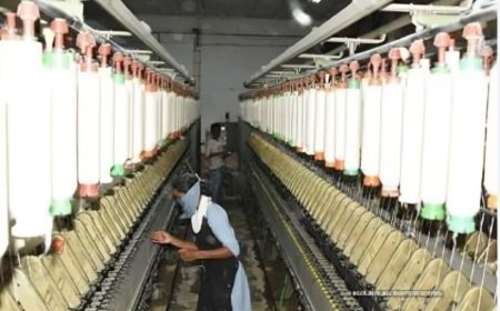 जिले के टेक्सटाइल पार्क से रोजगार के नये अवसर खुलेंगे, यह योजना के तहत शुरू हुई सात प्रमुख टेक्सटाइल पार्कों में से एक