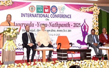 Gorakhpur News: जीवन को लेकर आयुर्वेद, योग और नाथपंथ की मान्यता एक- सीएम योगी