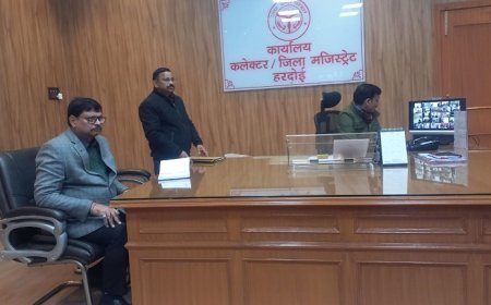 Hardoi News: जिलाधिकारी ने की सामूहिक विवाह आयोजन की वर्चुअल समीक्षा, दिये आवश्यक निर्देश।