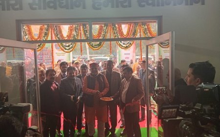 Mahakumbh 2025: Constitution Gallery inaugurated at Mahakumbh Mela, UP Parliamentary Affairs Minister Suresh Khanna inaugurates Constitution Gallery