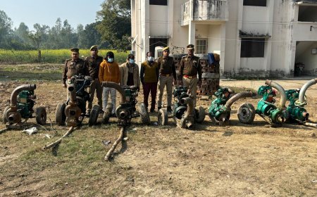Hardoi News: चोरी के 7 पम्पिंग सेट के साथ 3 शातिर गिरफ्तार