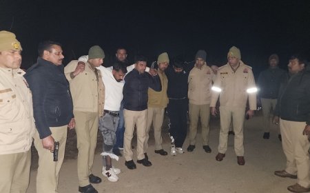 Deoband News: देवबंद पुलिस ने मुठभेड़ मे दो बदमाशों को किया लंगड़ा, एक बदमाश अँधेरे का फायदा उठाते हुआ फरार। 