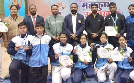 Uttarakhand News: राजकीय विद्यालयों की कराटे खेल प्रतिभाग कर जीते पदक। 