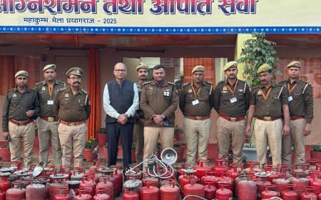 Maha Kumbh 2025: अग्निशमन विभाग ने मेला क्षेत्र में पकड़े 250 से अधिक अनाधिकृत गैस सिलेंडर, मेला क्षेत्र ने चलाया गया अभियान