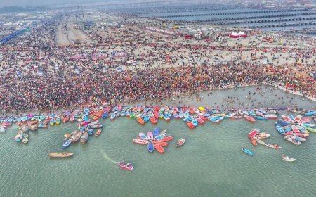 Maha Kumbh 2025: संगम तट पर श्रवण कुम्भ का शुभारंभ, समाज कल्याण विभाग के शिविर में सेवा और समरसता का संगम