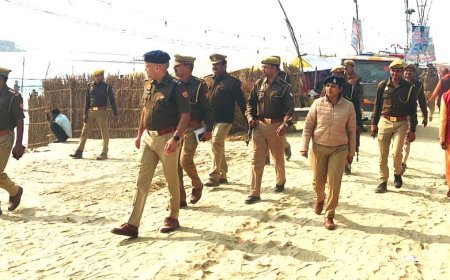 Hardoi News: मौनी अमावस्या पर गंगा स्नान को लेकर एसपी ने स्थलीय निरीक्षण किया, सुरक्षा व्यवस्था को तैनात रहा पुलिस बल
