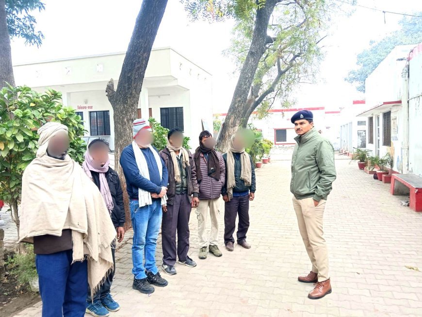 हरदोई: मझिला, पिहानी व अरवल थाने में 100 हिस्ट्रीशीटरों ने आमद लगाई, थाना प्रभारियों के सामने शपथ लेते नजर आए