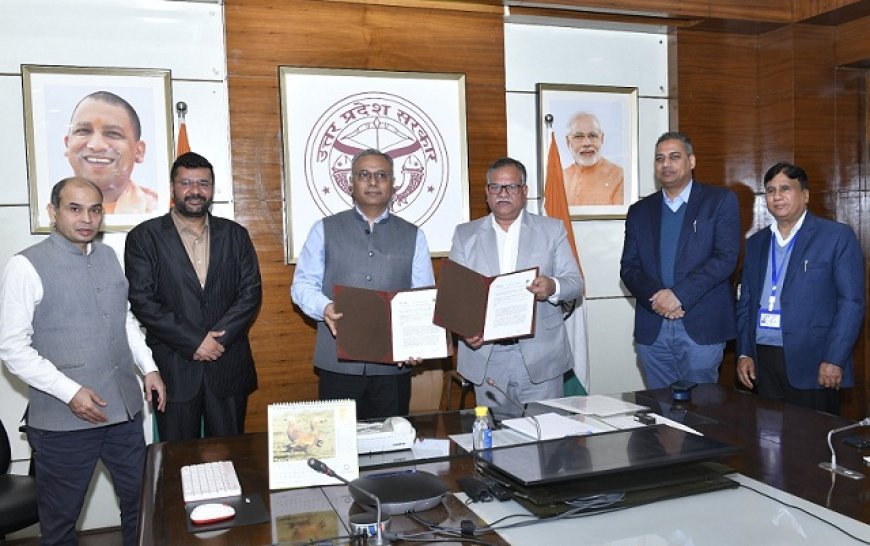 Lucknow News: ओपन नेटवर्क फॉर एग्रीकल्चर के लिए समझौता ज्ञापन पर मुख्य सचिव और वाइस प्रेसिडेंट(गूगल क्लाउड इंडिया) ने किए हस्ताक्षर। 