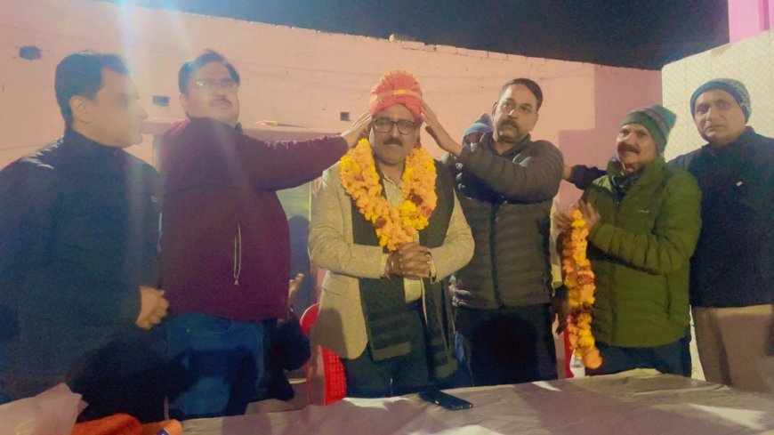 देवबंद: भाजपा के नए मंडलाध्यक्ष अरुण गुप्ता का भव्य स्वागत